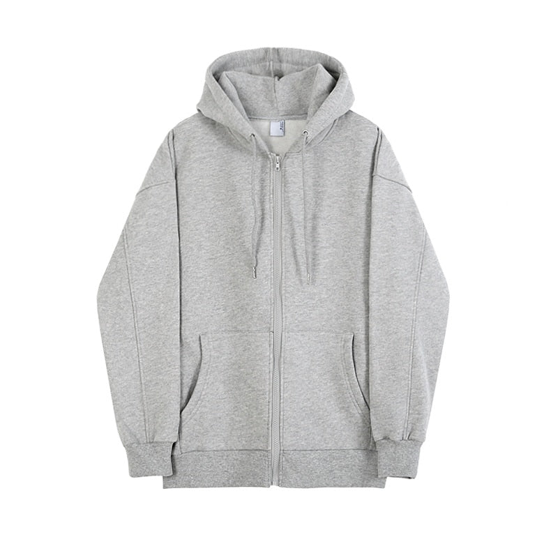 COTTON ZIP UP HOODIE - INTOHYPEZONE