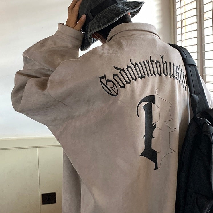EMBROIDED SUEDE JACKET - INTOHYPEZONE