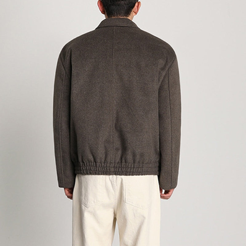 WOOLEN BUTTON JACKET - INTOHYPEZONE