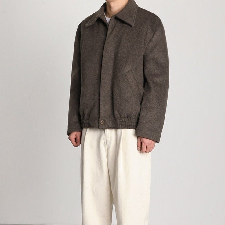WOOLEN BUTTON JACKET - INTOHYPEZONE