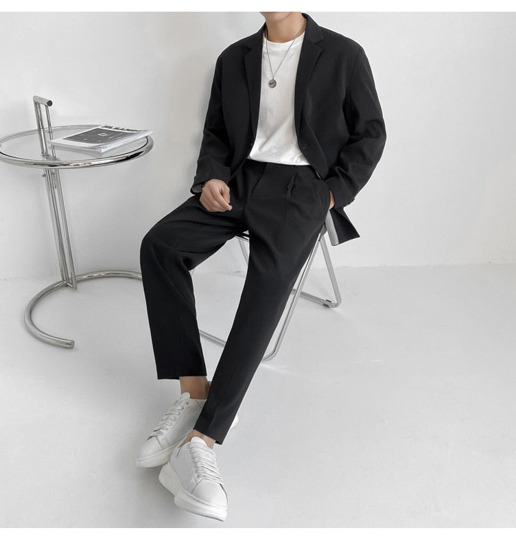 LIGHTWEIGHT TWO PIECE SUIT - INTOHYPEZONE