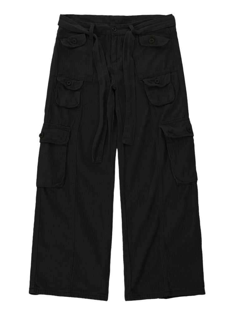 MULTI POCKET STRAIGHT CARGO PANTS - INTOHYPEZONE