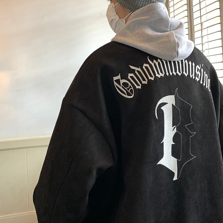 EMBROIDED SUEDE JACKET - INTOHYPEZONE