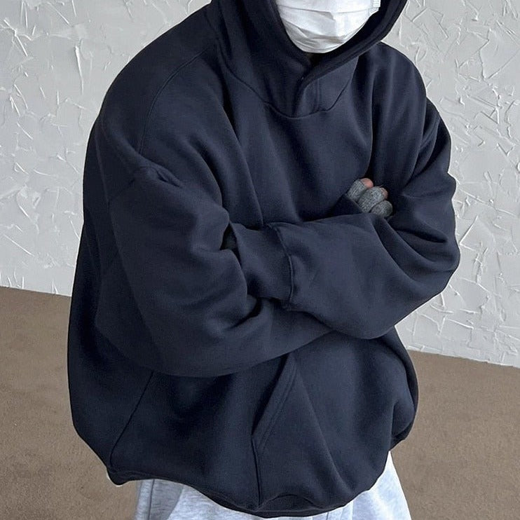 BLANK LOOSE FIT HOODIE - INTOHYPEZONE