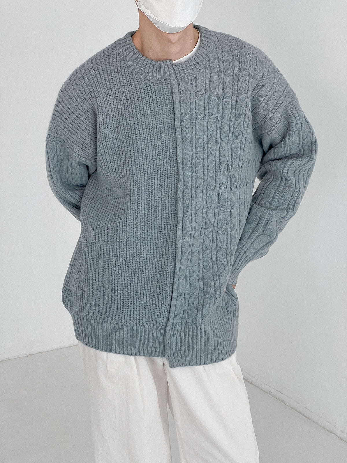IRREGULAR KNITTED SWEATER - INTOHYPEZONE
