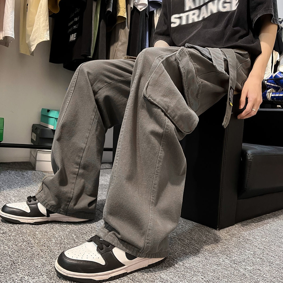 MULTI POCKET LOOSE CARGO PANTS - INTOHYPEZONE