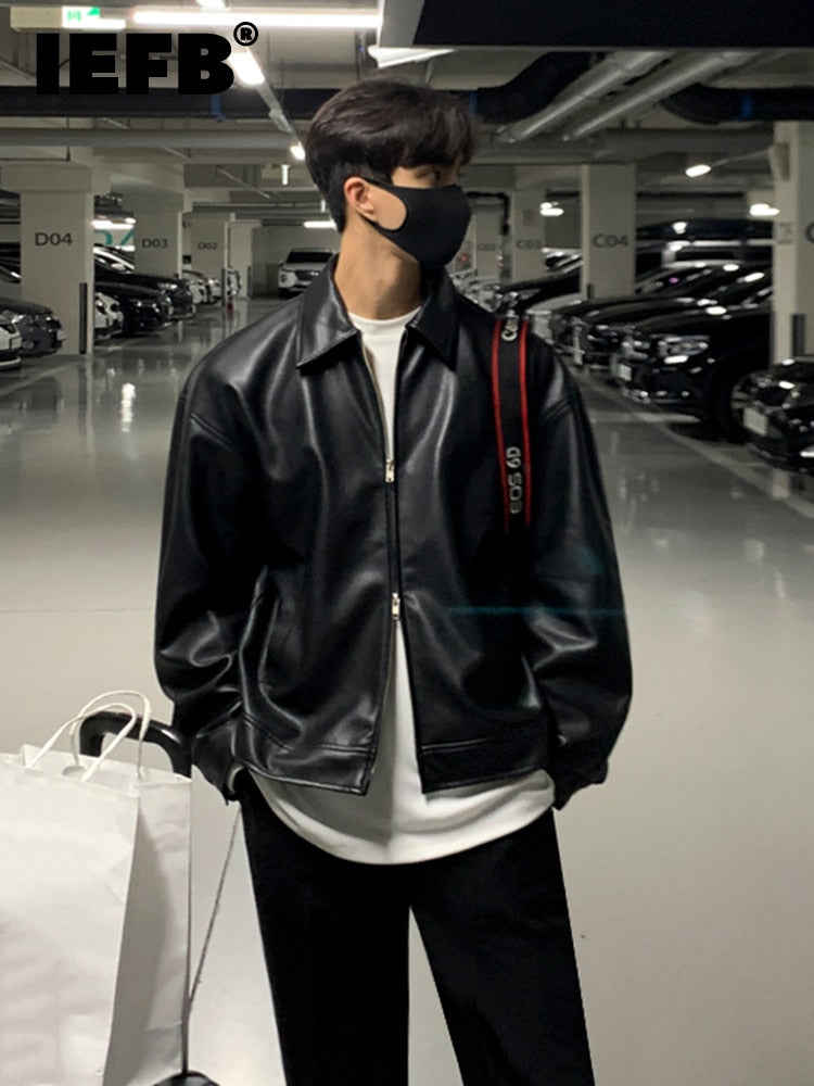 Leather Jacket Double Zipper - INTOHYPEZONE MEN