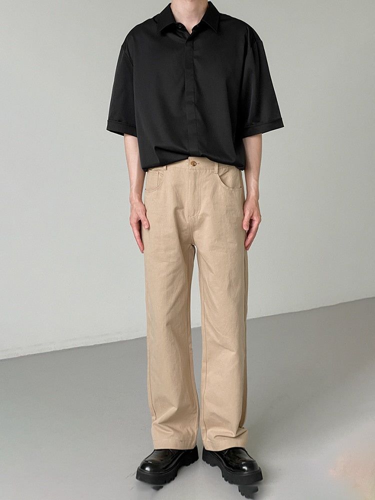 LOOSE CASUAL STRAIGHT PANTS - INTOHYPEZONE