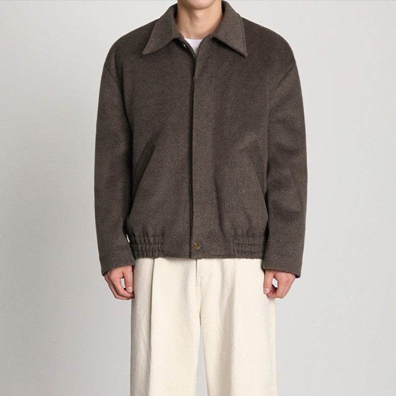 WOOLEN BUTTON JACKET - INTOHYPEZONE