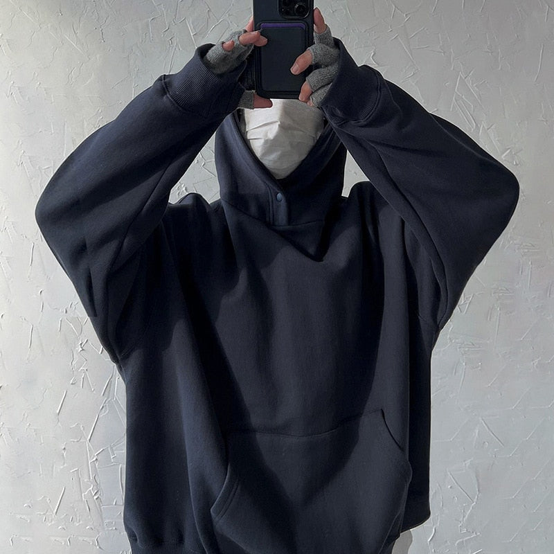 BLANK LOOSE FIT HOODIE - INTOHYPEZONE