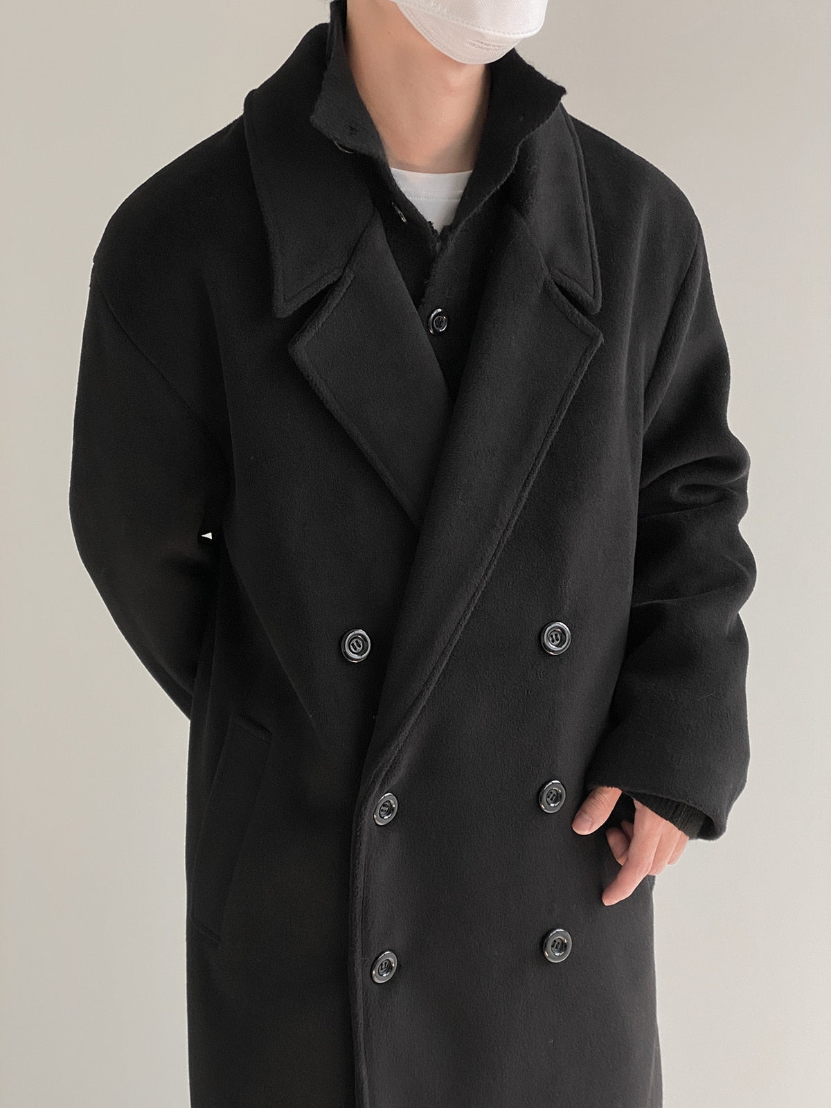WOOLEN KNEE LENGTH TRENCH COAT - INTOHYPEZONE