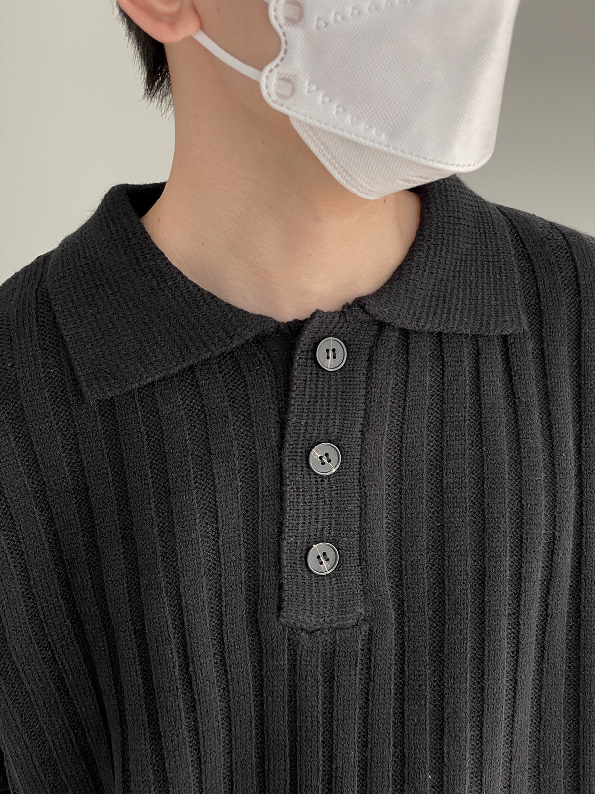 TURN DOWN COLLAR SWEATER - INTOHYPEZONE