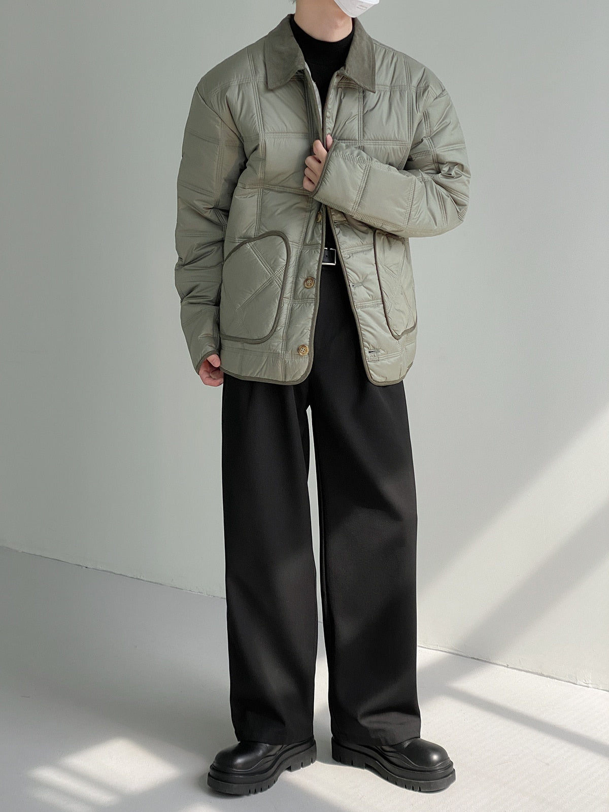 SEAMS DETAIL ZIPPER JACKET - INTOHYPEZONE