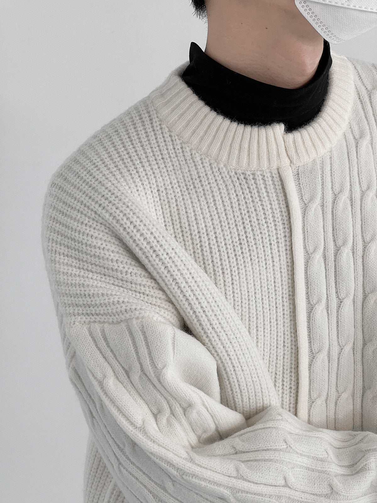 IRREGULAR KNITTED SWEATER - INTOHYPEZONE