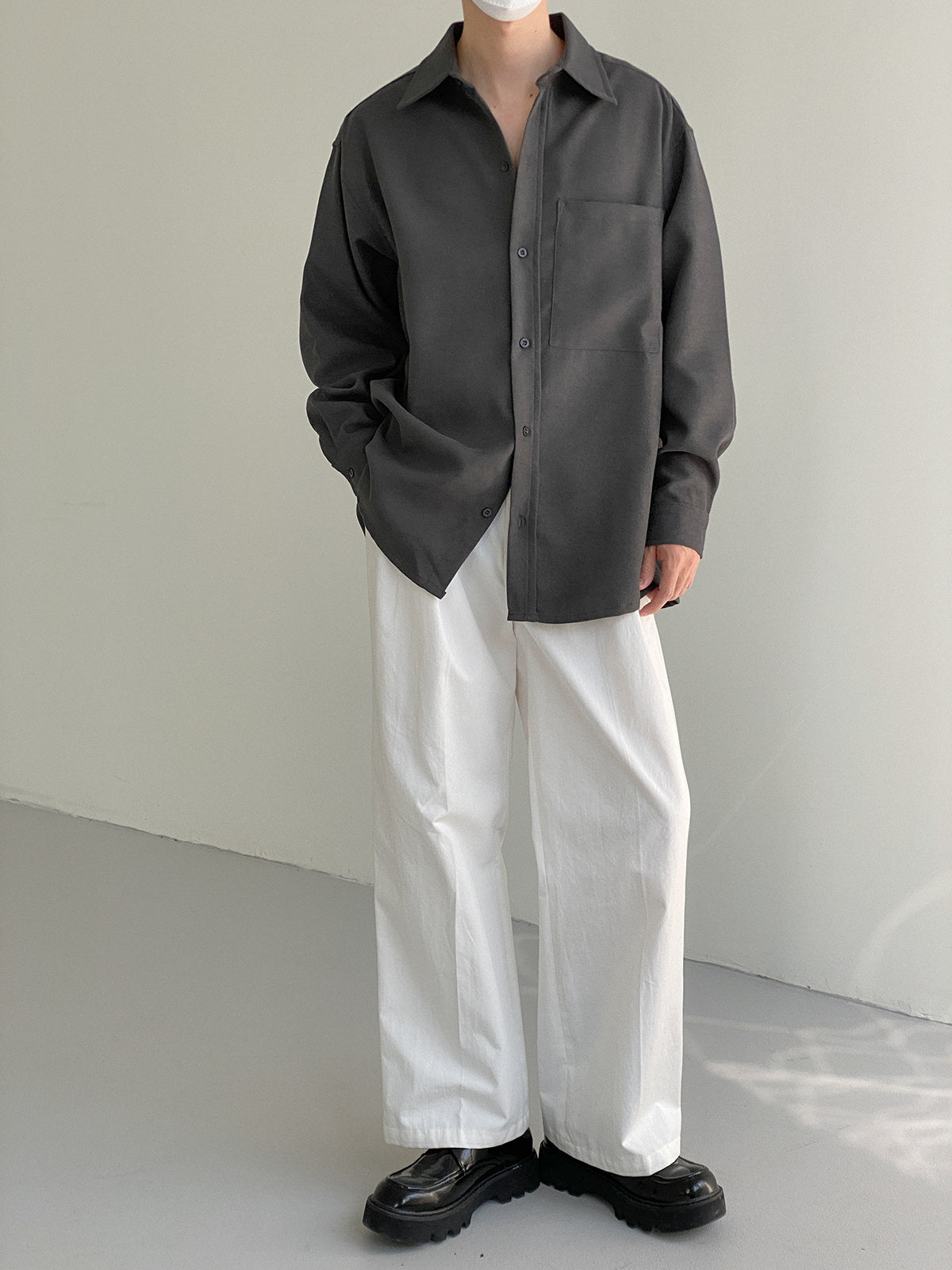 BUTTONED-UP COTTON SHIRT - INTOHYPEZONE