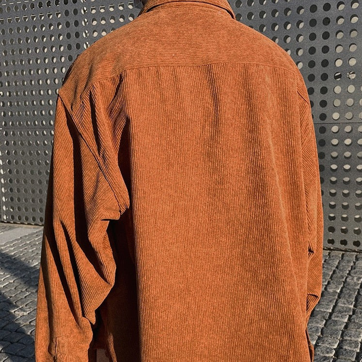 LOOSE CORDUROY SHIRT - INTOHYPEZONE