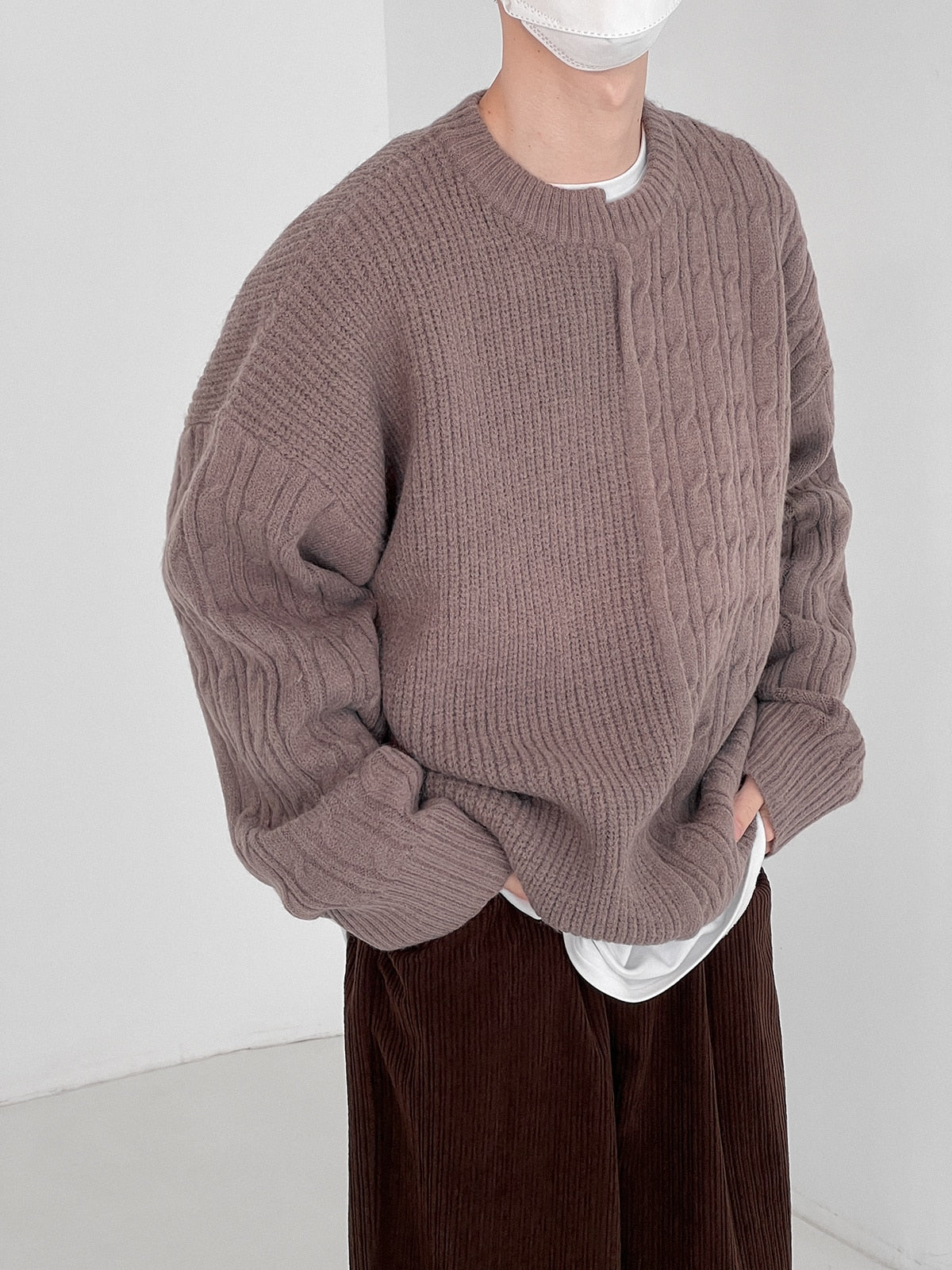IRREGULAR KNITTED SWEATER - INTOHYPEZONE
