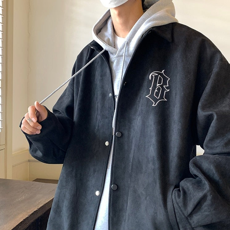 EMBROIDED SUEDE JACKET - INTOHYPEZONE