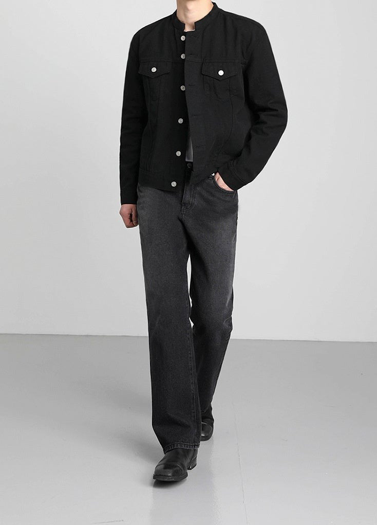 STAND COLLAR WORK JACKET - INTOHYPEZONE