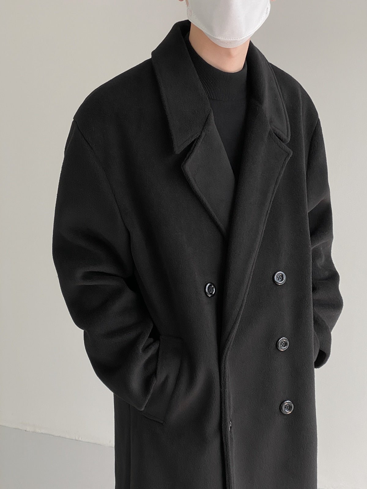 WOOLEN KNEE LENGTH TRENCH COAT - INTOHYPEZONE