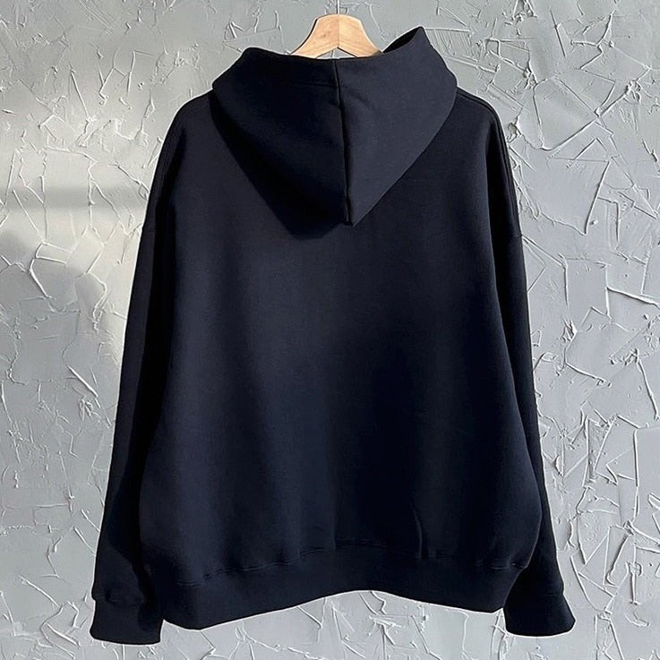 BLANK LOOSE FIT HOODIE - INTOHYPEZONE