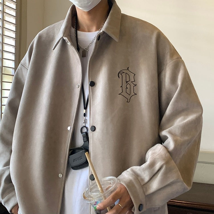 EMBROIDED SUEDE JACKET - INTOHYPEZONE