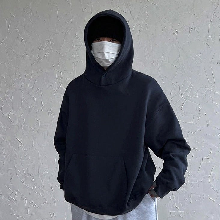 BLANK LOOSE FIT HOODIE - INTOHYPEZONE