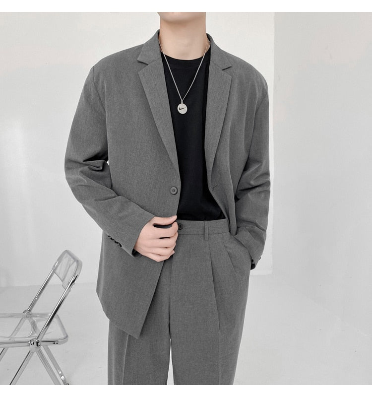 LIGHTWEIGHT TWO PIECE SUIT - INTOHYPEZONE