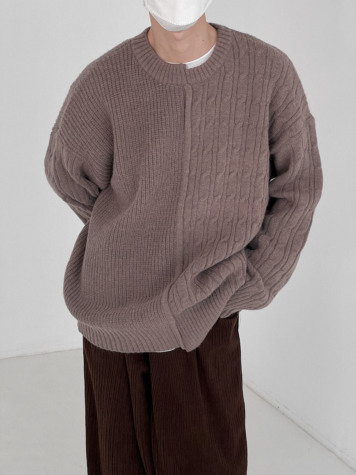 IRREGULAR KNITTED SWEATER - INTOHYPEZONE