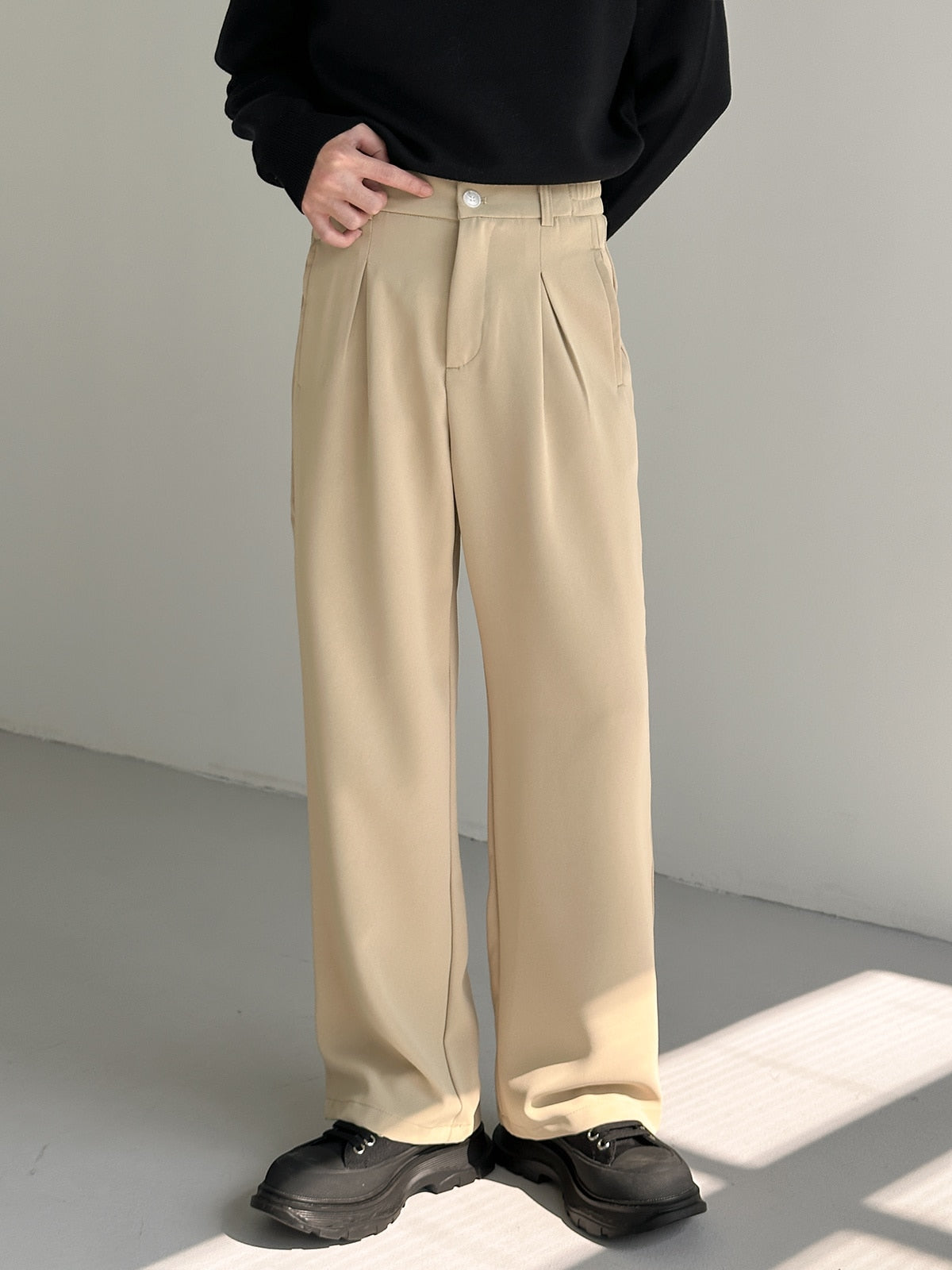 ESSENTIAL STRAIGHT SUIT PANTS - INTOHYPEZONE