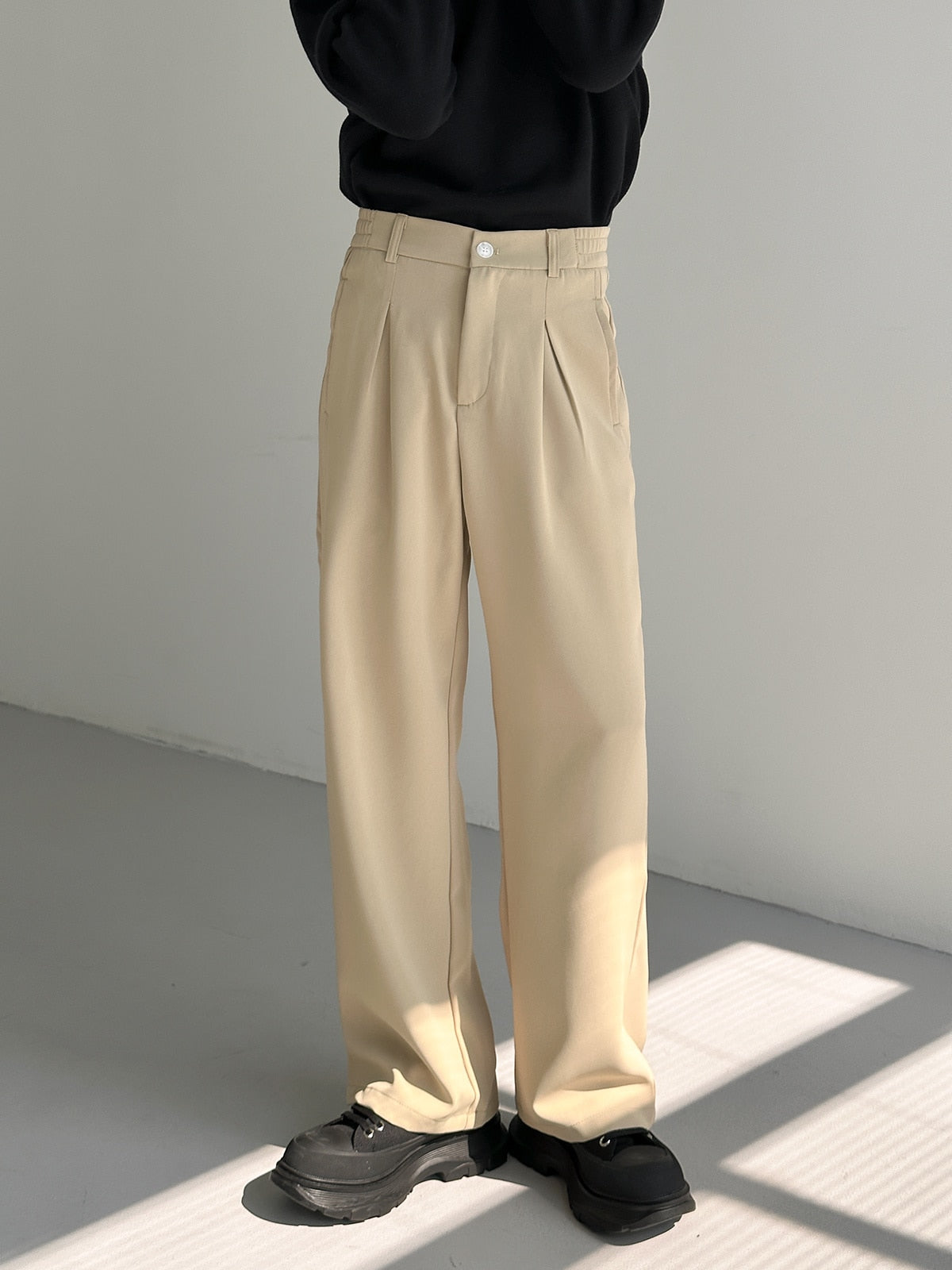 ESSENTIAL STRAIGHT SUIT PANTS - INTOHYPEZONE