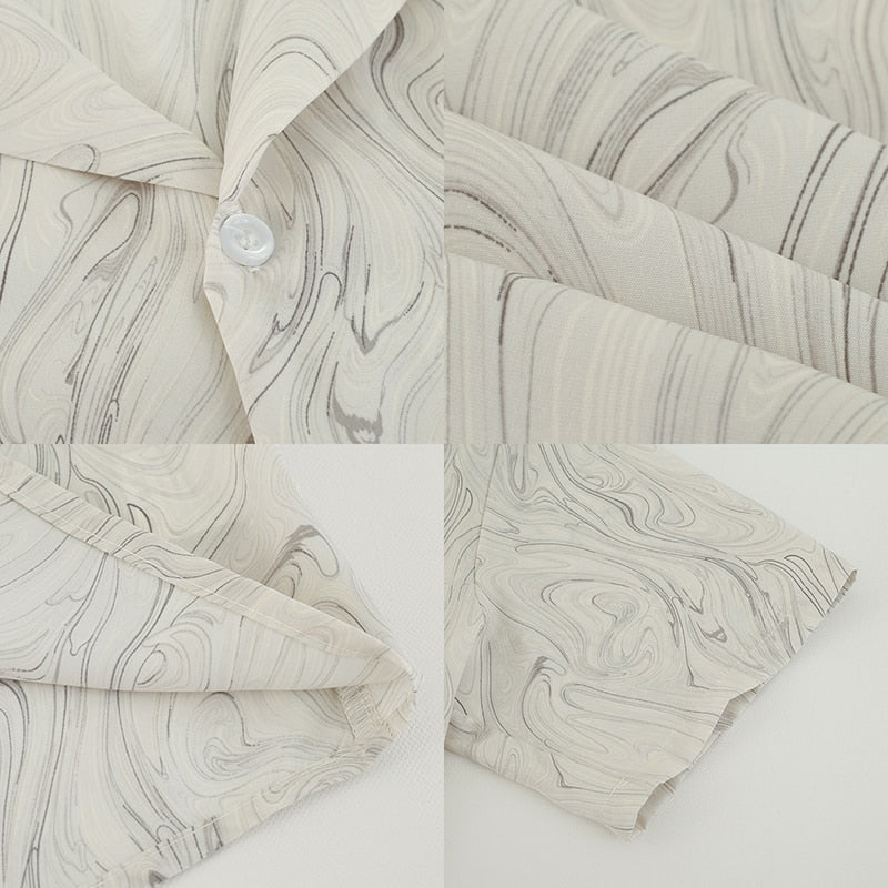 VINTAGE MARBLE PRINT SHIRT - INTOHYPEZONE