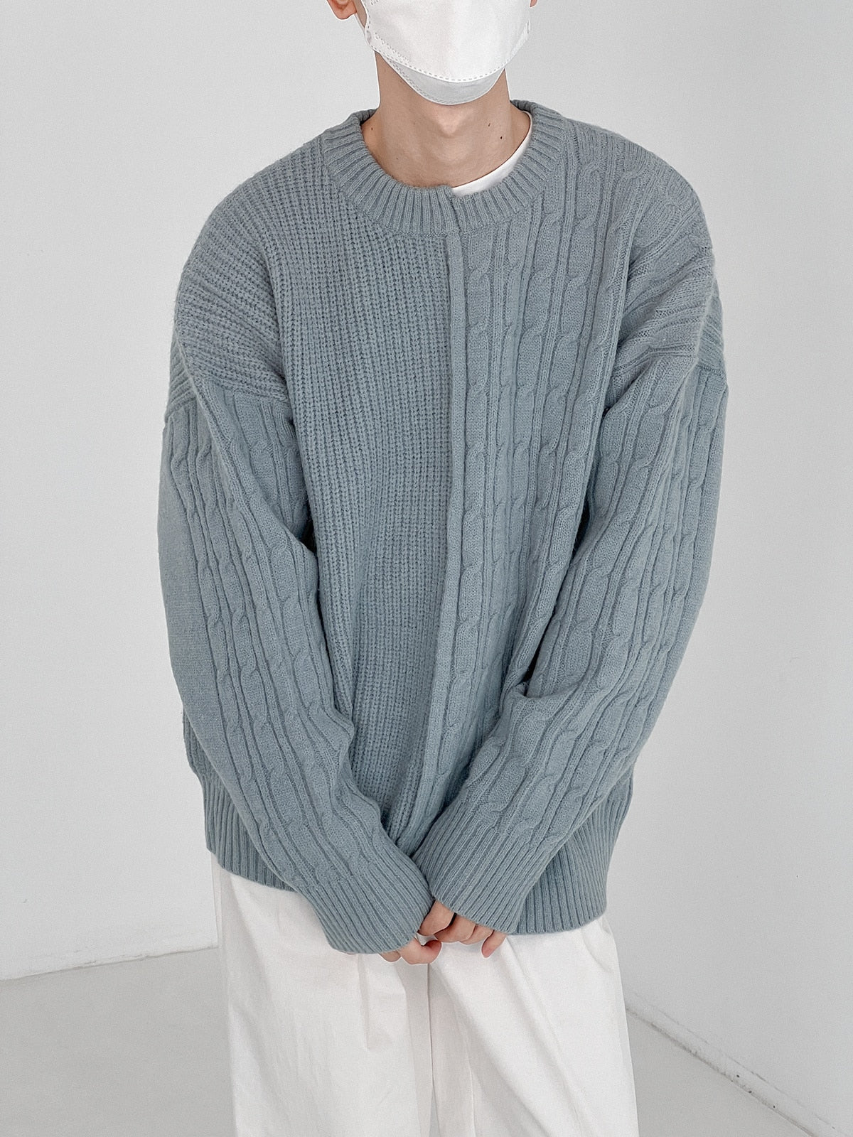 IRREGULAR KNITTED SWEATER - INTOHYPEZONE