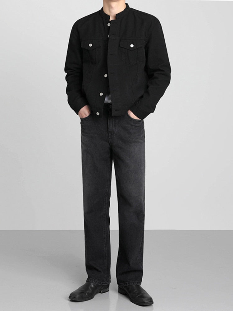 STAND COLLAR WORK JACKET - INTOHYPEZONE