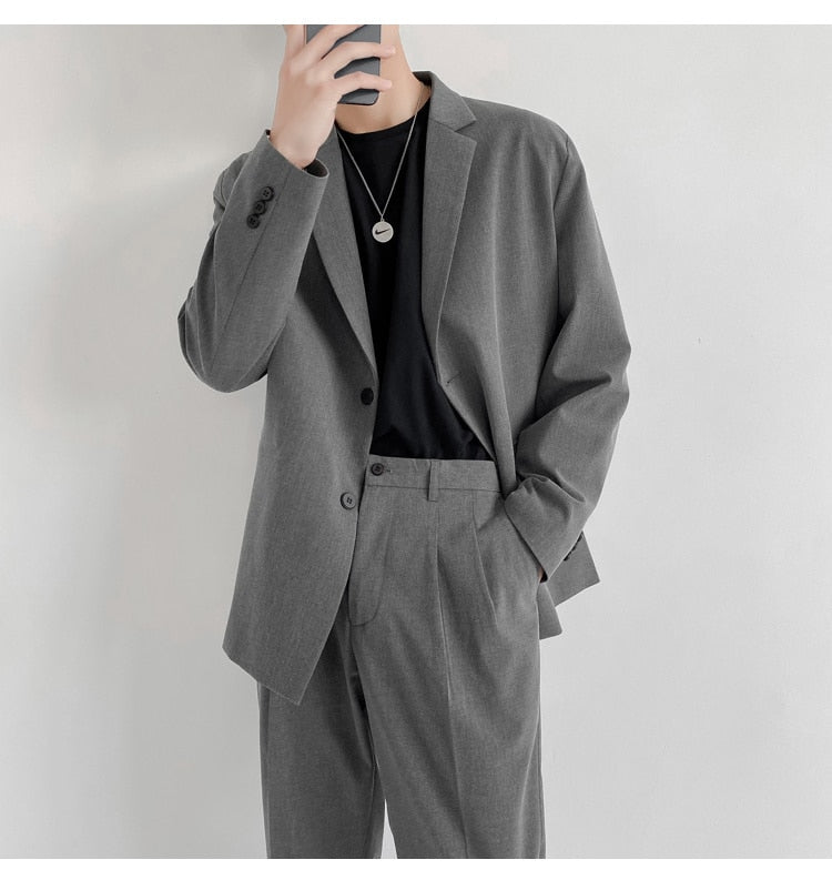 LIGHTWEIGHT TWO PIECE SUIT - INTOHYPEZONE