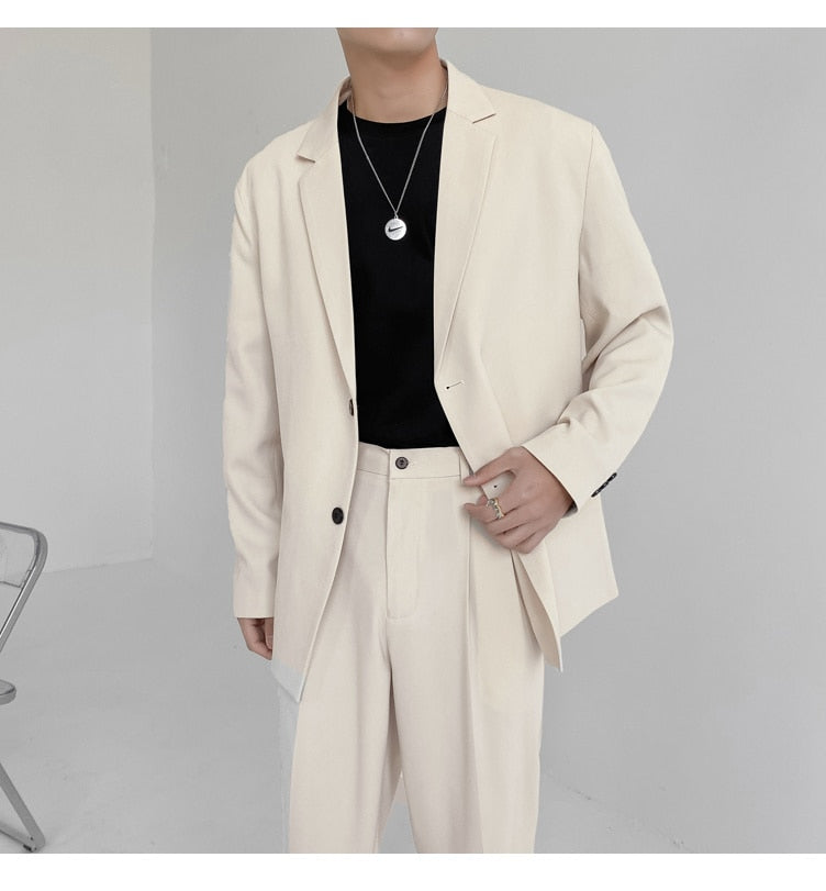 LIGHTWEIGHT TWO PIECE SUIT - INTOHYPEZONE
