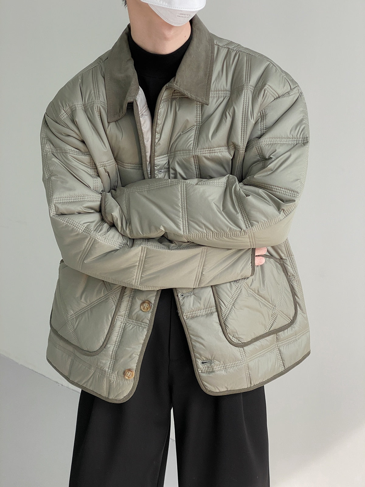SEAMS DETAIL ZIPPER JACKET - INTOHYPEZONE
