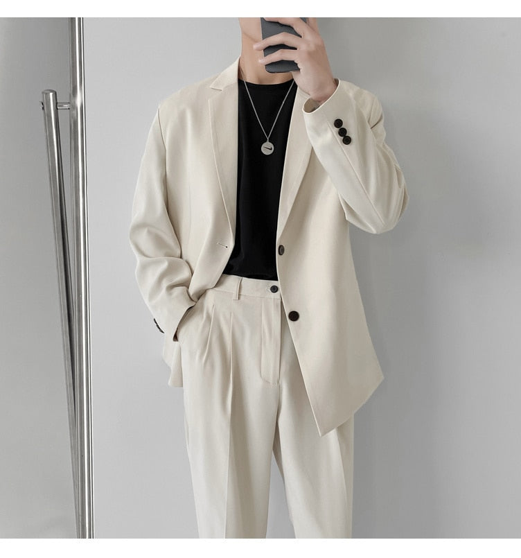 LIGHTWEIGHT TWO PIECE SUIT - INTOHYPEZONE