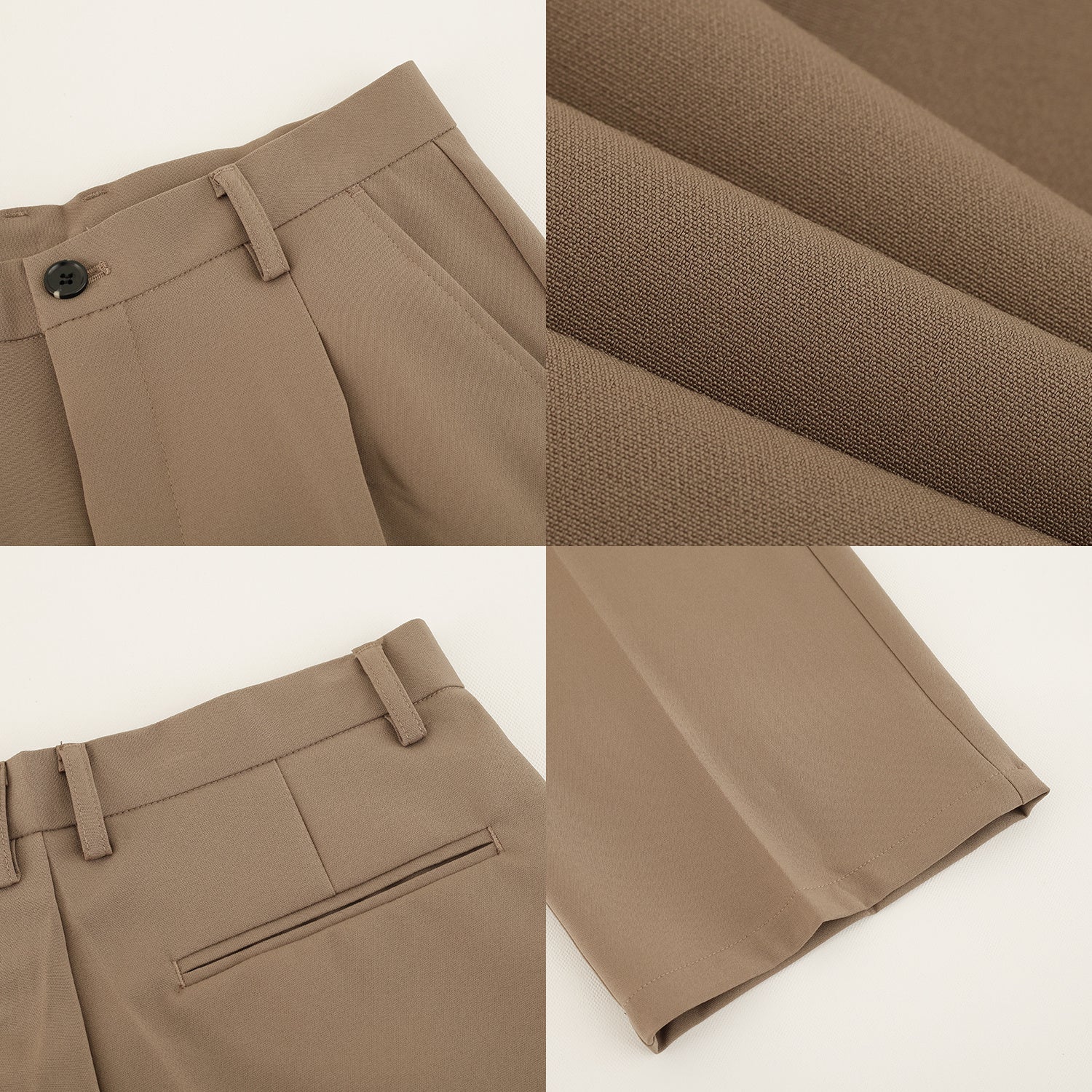 KHAKI CASUAL LOOSE FIT PANTS - INTOHYPEZONE