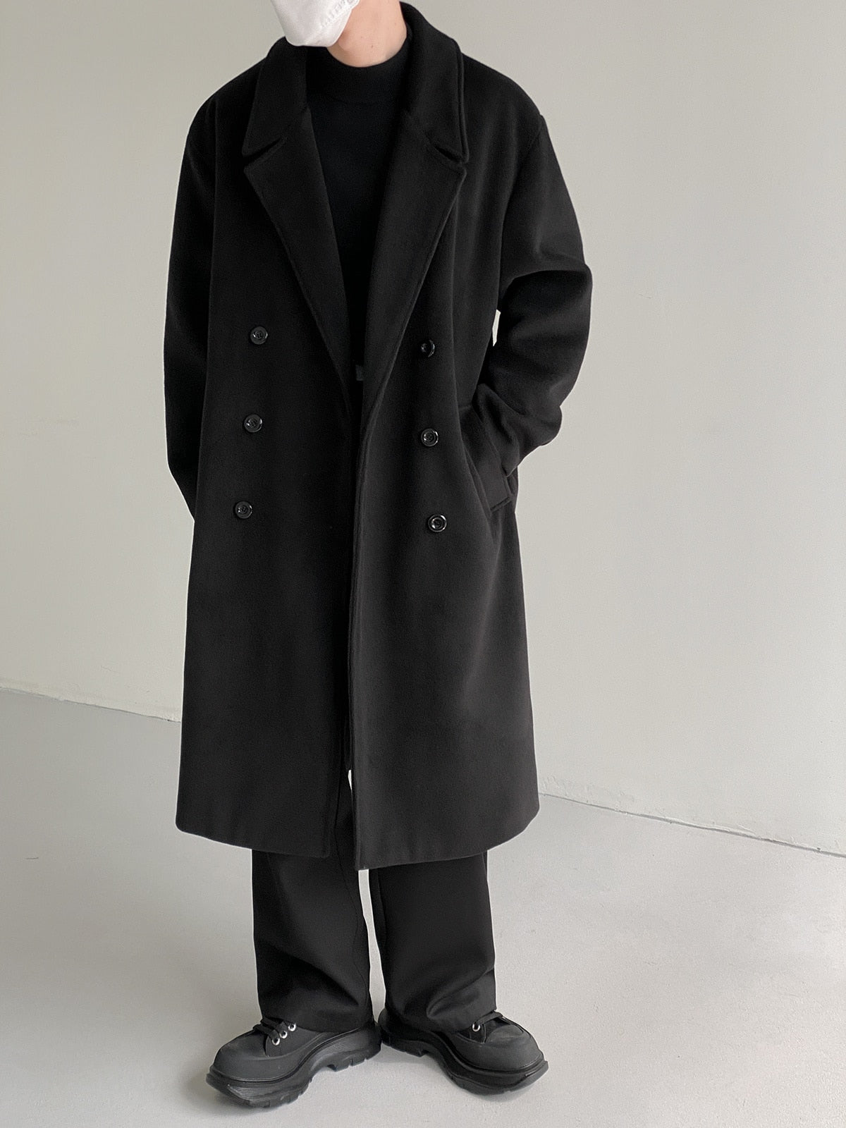WOOLEN KNEE LENGTH TRENCH COAT - INTOHYPEZONE