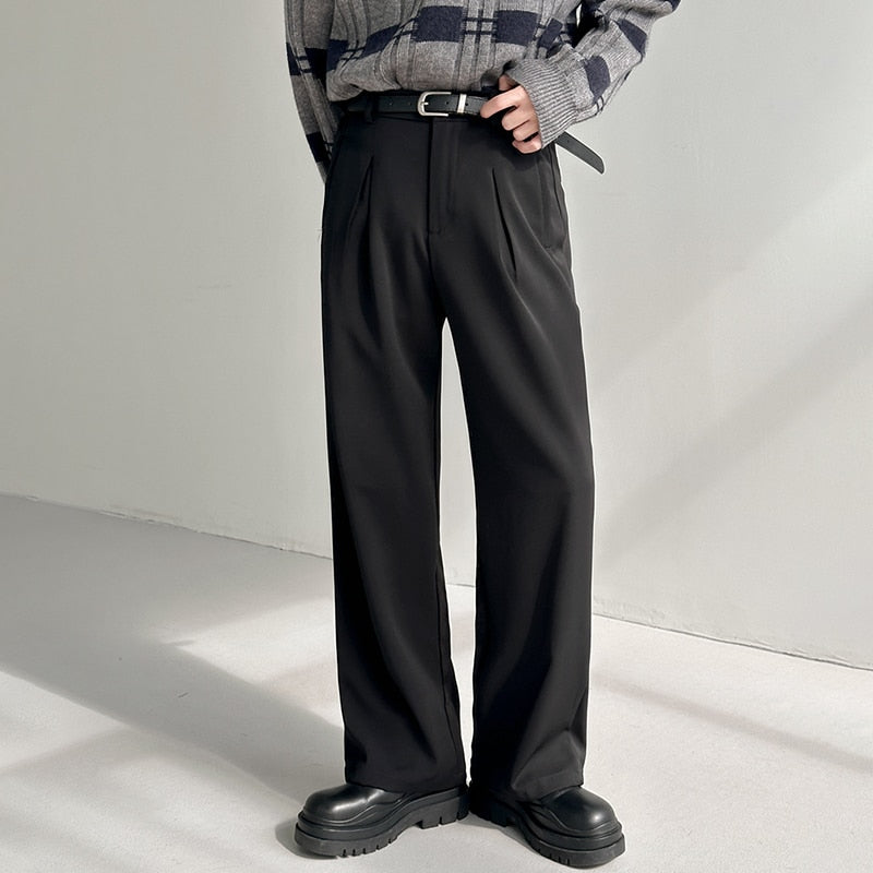 ESSENTIAL STRAIGHT SUIT PANTS - INTOHYPEZONE