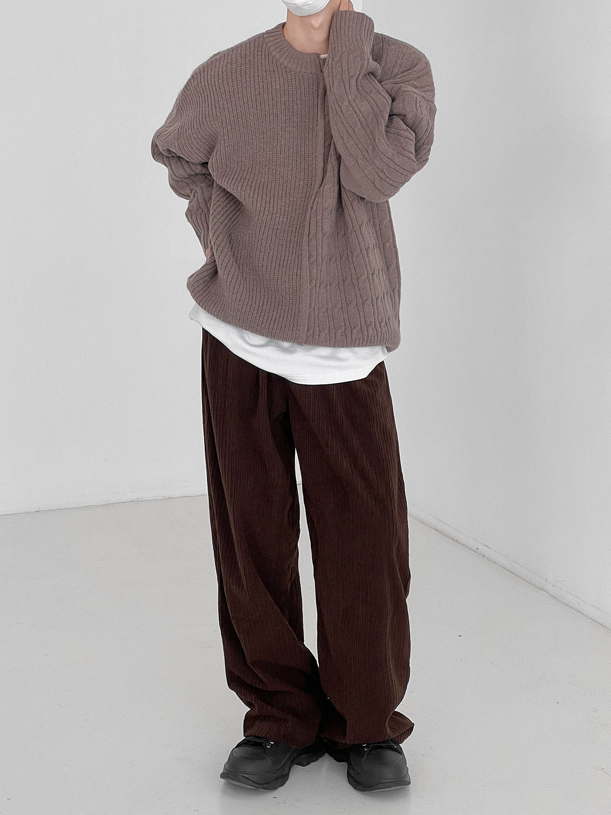 IRREGULAR KNITTED SWEATER - INTOHYPEZONE
