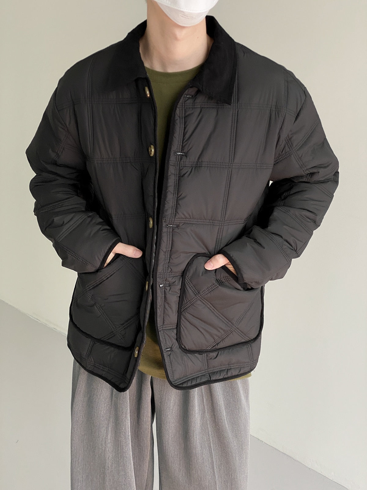 SEAMS DETAIL ZIPPER JACKET - INTOHYPEZONE