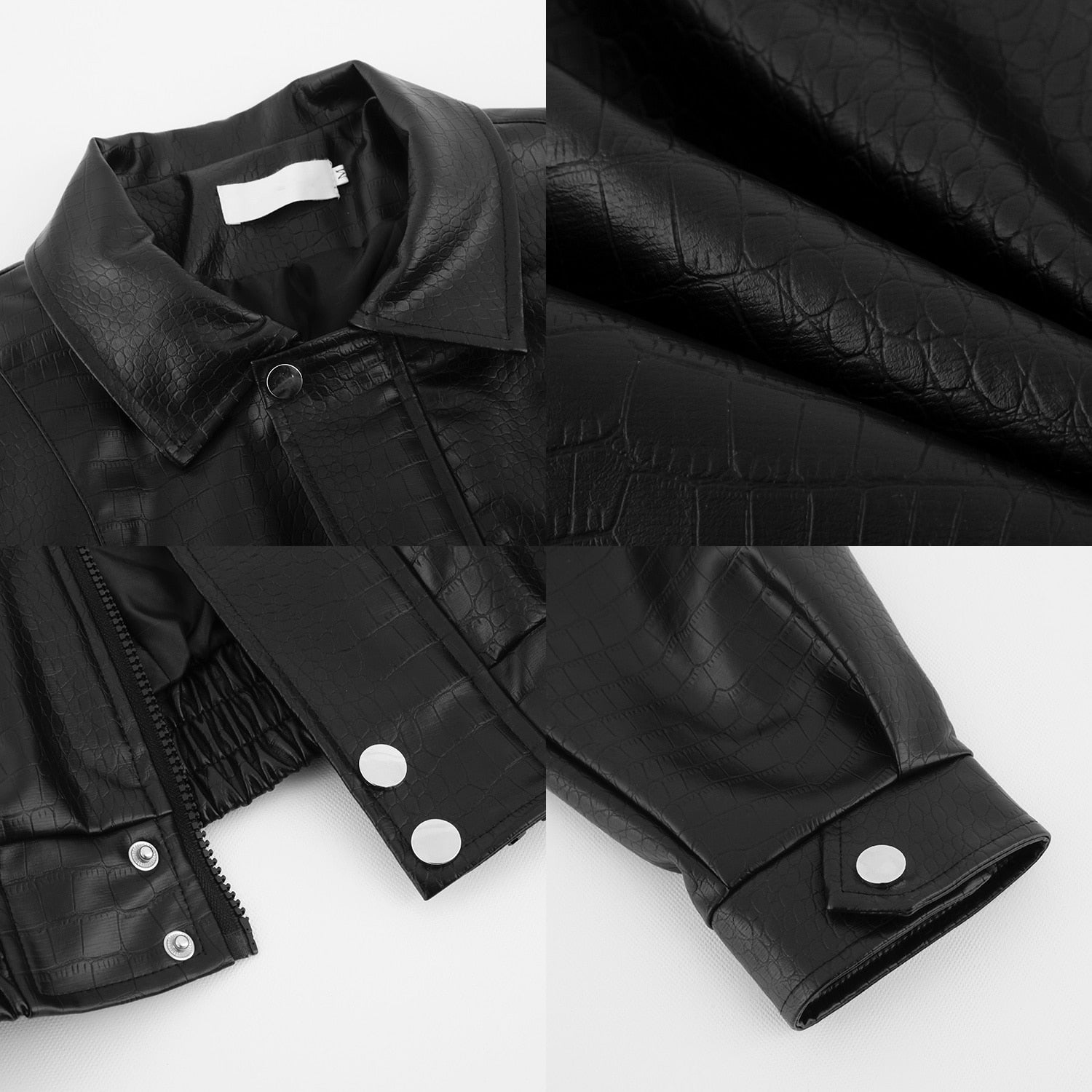 TEXTURED LEATHER JACKET - INTOHYPEZONE