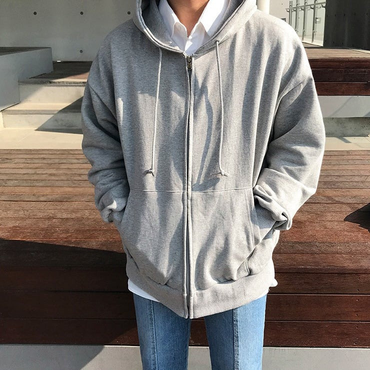 COTTON ZIP UP HOODIE - INTOHYPEZONE