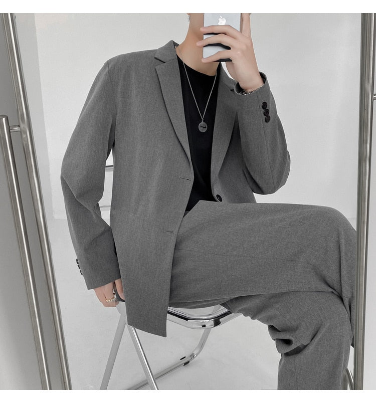 LIGHTWEIGHT TWO PIECE SUIT - INTOHYPEZONE