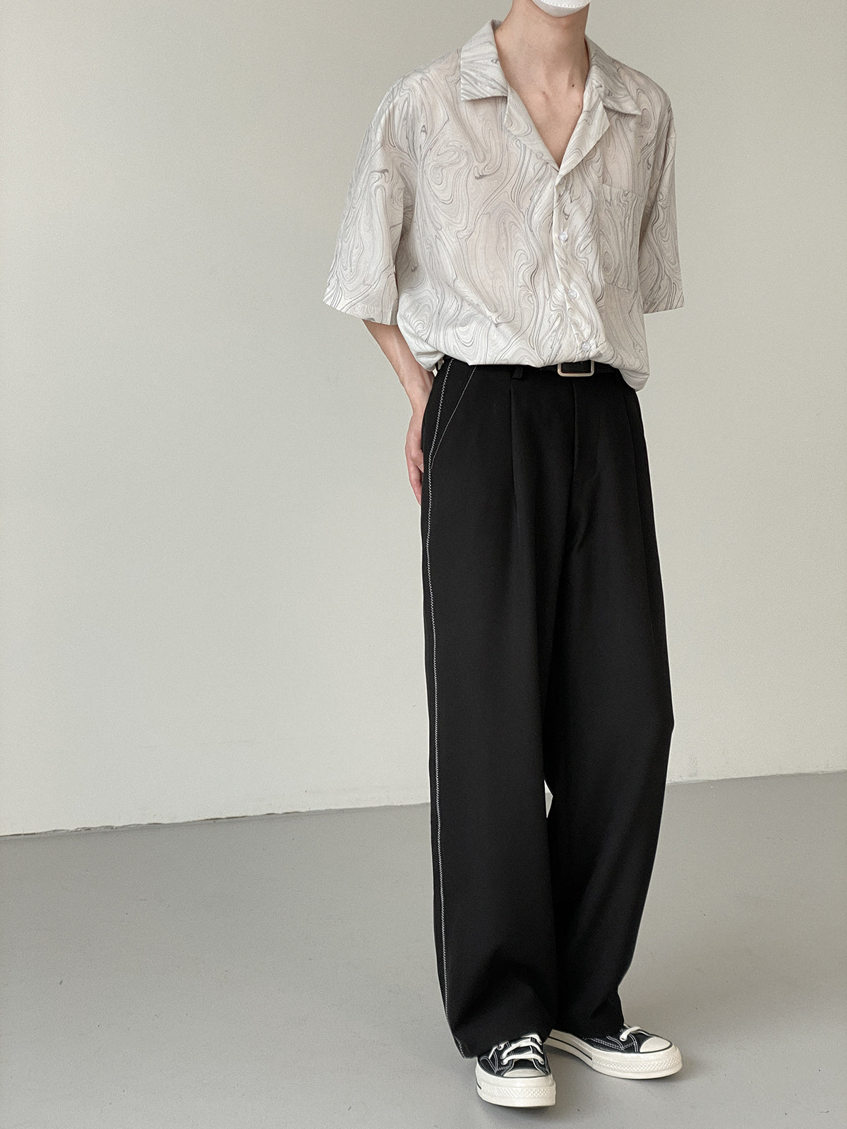 VINTAGE MARBLE PRINT SHIRT - INTOHYPEZONE