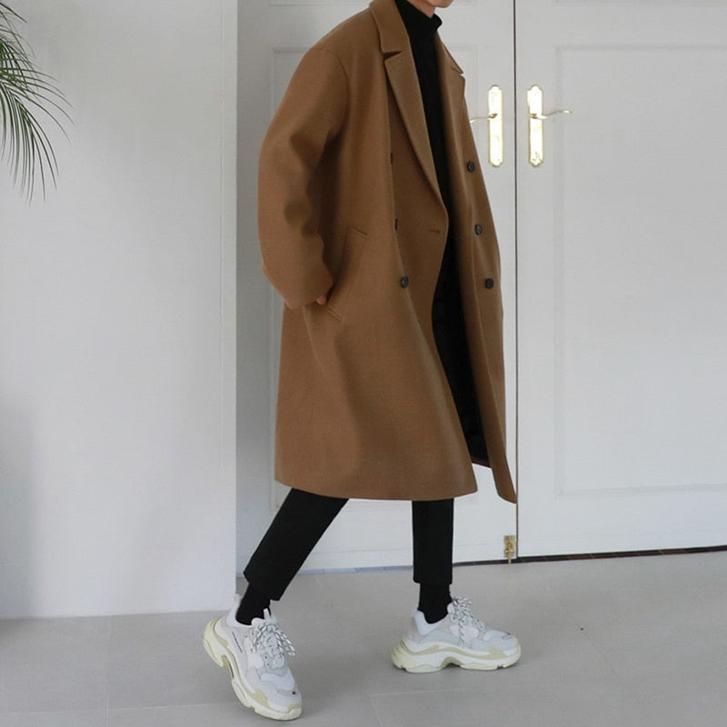 WOOLEN WINTER TRENCH COAT - INTOHYPEZONE