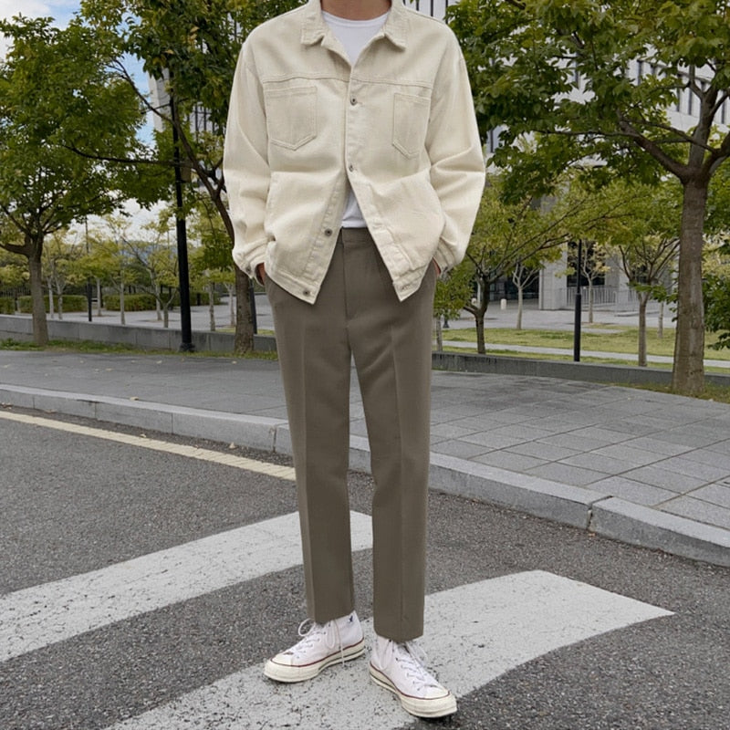 CASUAL STRAIGHT SUIT PANTS - INTOHYPEZONE