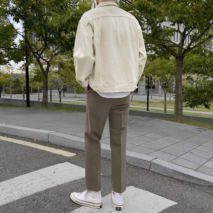 CASUAL STRAIGHT SUIT PANTS - INTOHYPEZONE